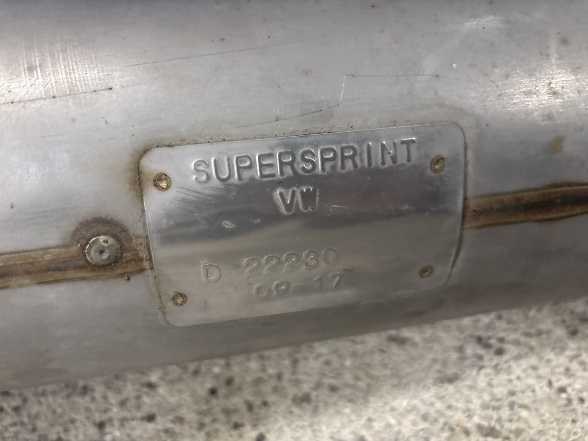 Volkswagen Sistemi di scarico: supersprint uspuff Golf 1 – Usato da Oberwil (Dägerlen) venduto da 1997 3