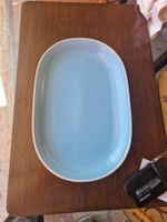 Rössler Servierplatte, hellblau, 36 cm, Top Zustand!