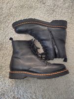 Schwarze Lederstiefel Gr. 40 