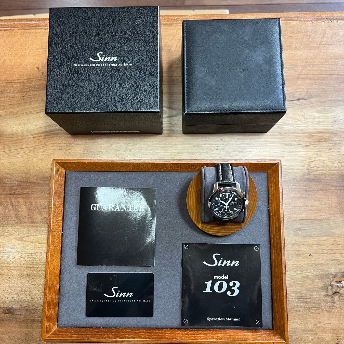 Sinn Montres: Sinn Pilot Chronograph Full Set 103.B.AUTO.POL.TY – D'occasion à Carouge GE par Watchaser 9