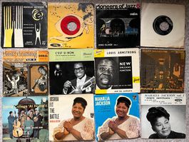17 Singles 7 " MAHALIA JACKSON 4x LOUIS ARMSTRONG 3x