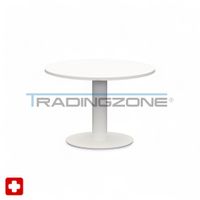 Haworth Salontisch rund Weiss Ø 80 cm, Höhe 55 cm