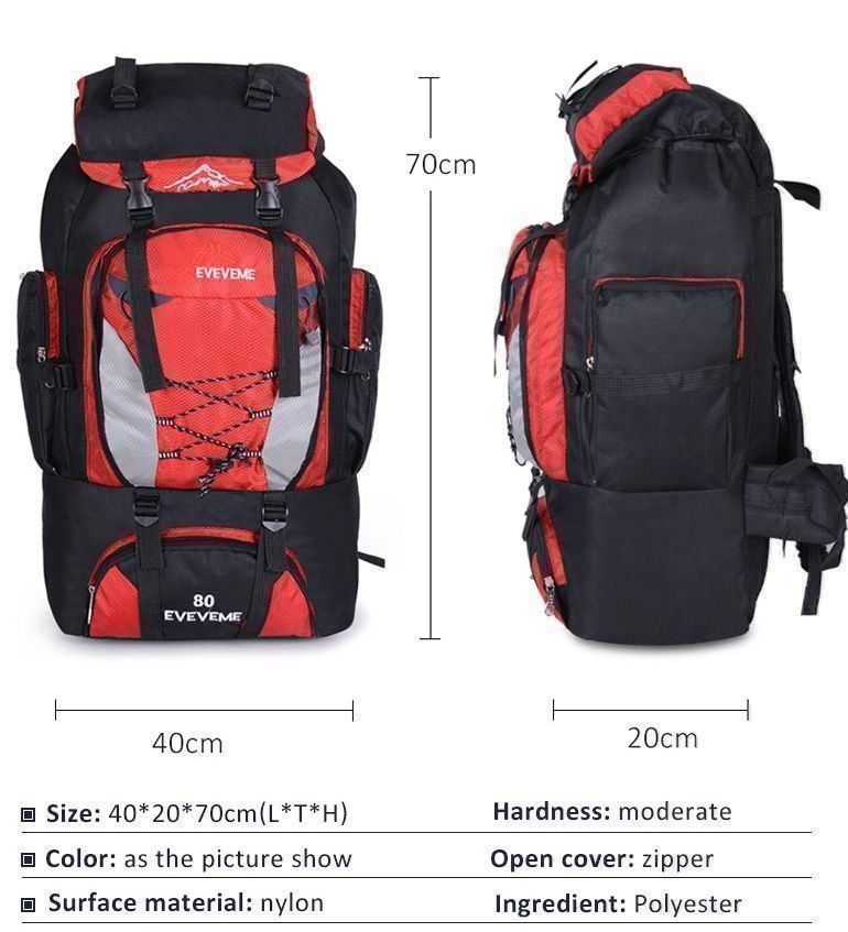 Zaini: WanderRucksack und Reiserucksack 80L Blau – Nuovo e nell'imballaggio originale da St. Margarethen TG venduto da ursk10 3