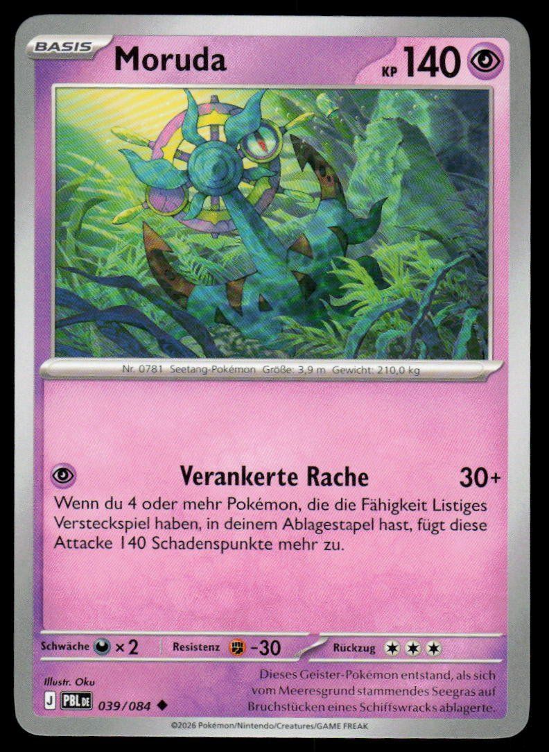 Pokémon Carte collezionabili: Pokemon Moruda 039/084 – Usato da Herisau venduto da Pokemon2025