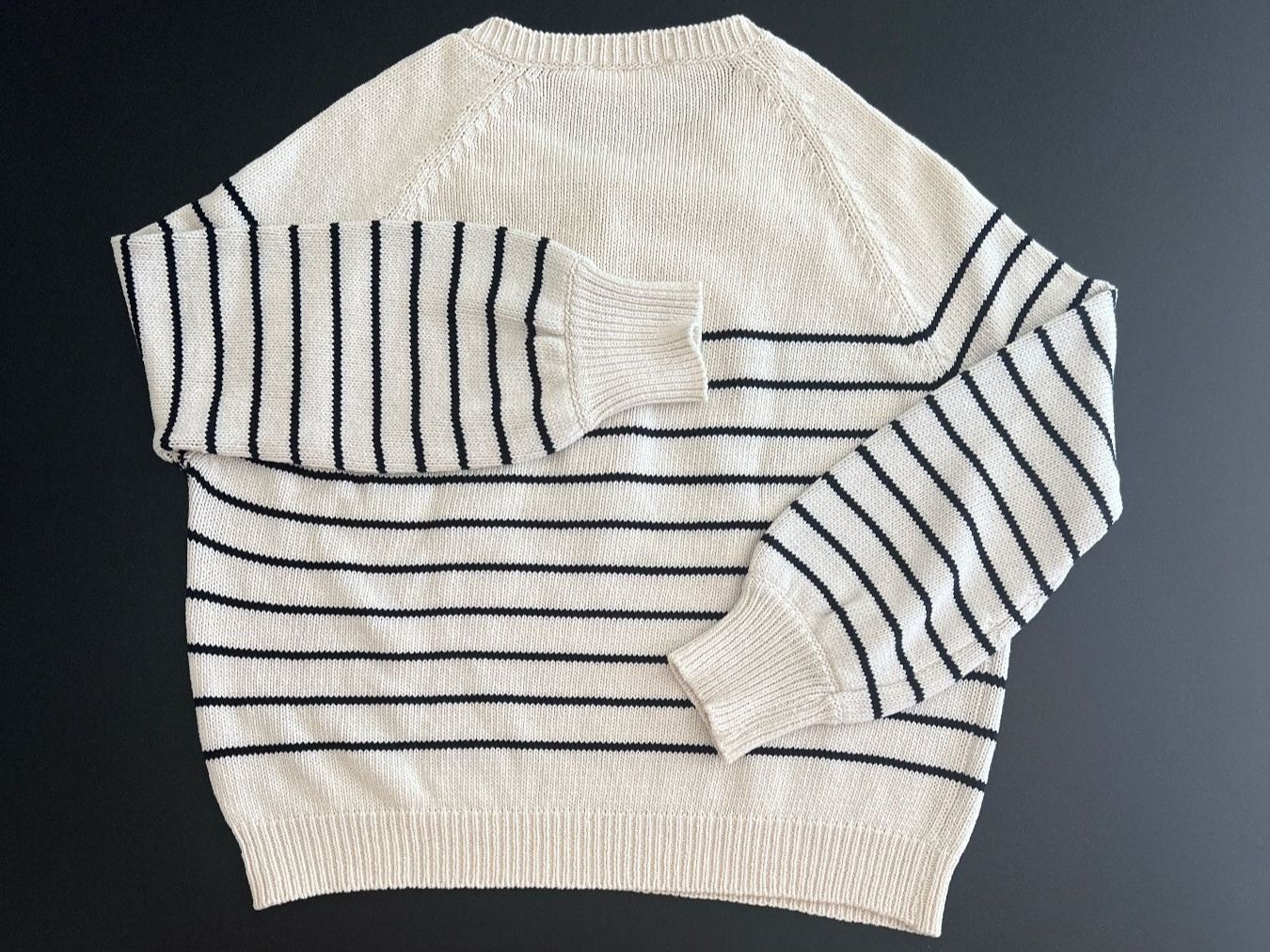 Sezane Maglioni & Felpe: Sézane · Pull Léontine · Ecru / Marine – Nuovo e nell'imballaggio originale da Crissier venduto da ChamoNova 5