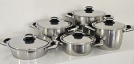 Zepter Kochtopf Set Edelstahl 5-teilig mit Deckel guter Zust