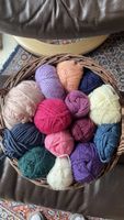 Wollknäuel Set 14 Stück bunt verschiedene Farben gemischt