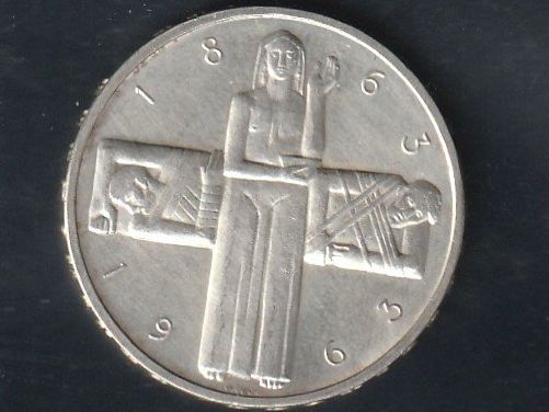 Tutti le monete: 5 Franken Rotes Kreuz 1963 – Usato da Rorschacherberg venduto da fratovi2