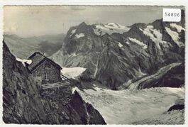 Berglihütte S.A.C. Blick auf Wetterhorn und Schreckhorn