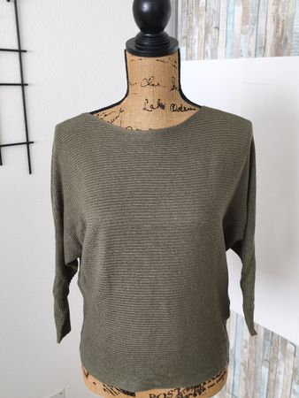 Jean Pascale Strickpulli, Grösse XS, Olive-Grün, Top!