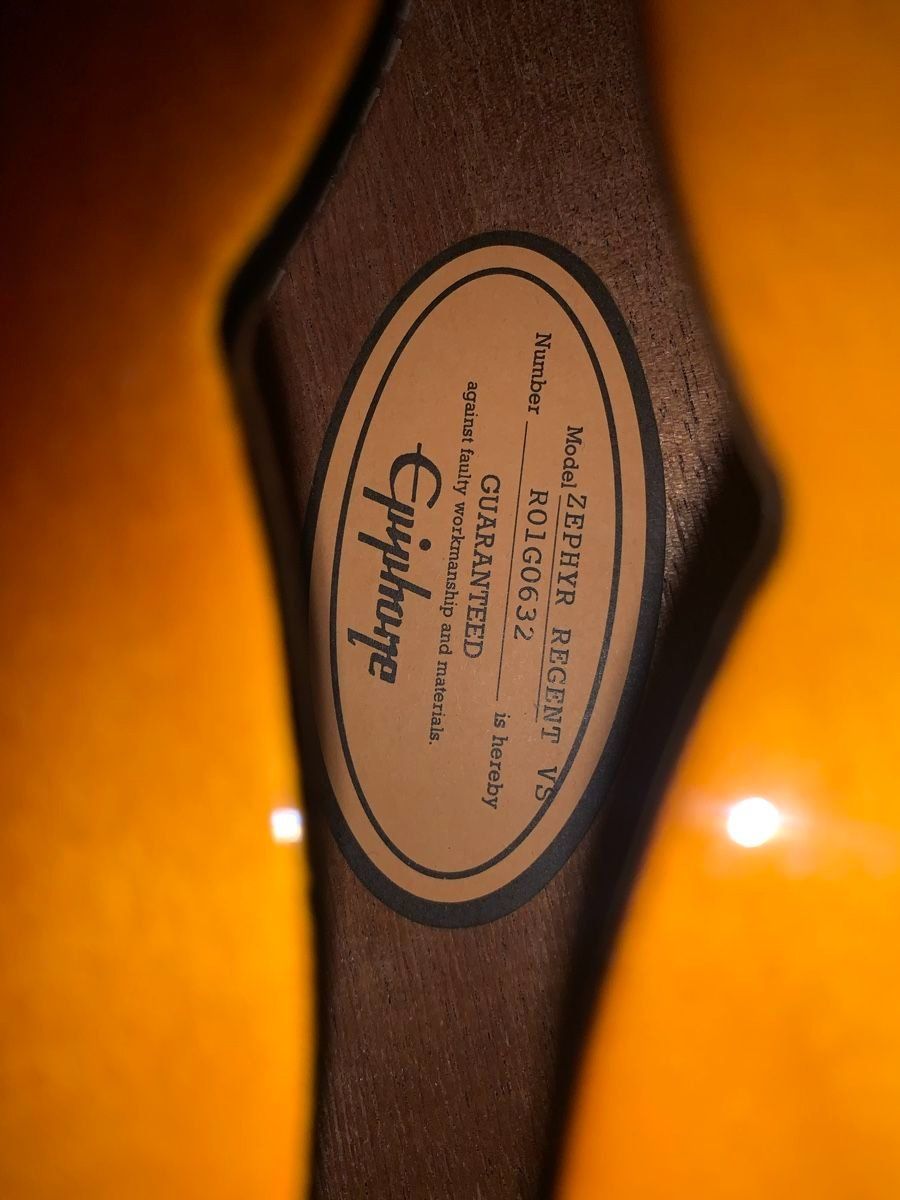 Epiphone Musikinstrumente: EPIPHONE ZEPHIR REGENT VS – Gebraucht aus Bern von Slante 5