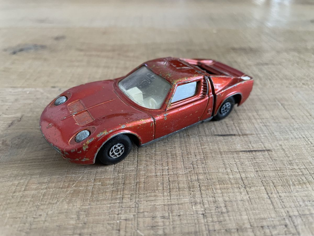 Matchbox Modellini d'auto: Matchbox K-24 Lamborghini Miura 1970 – Usato da Frauenfeld venduto da Challenger77