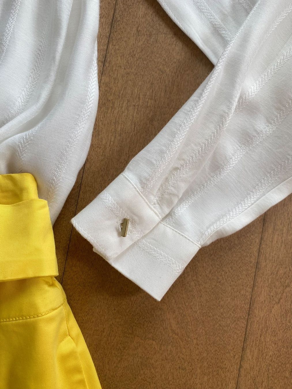 Esprit Blusen: ESPRIT - weiss-gestreifte Wickelbluse – Gebraucht aus Meilen von kleisi01 5