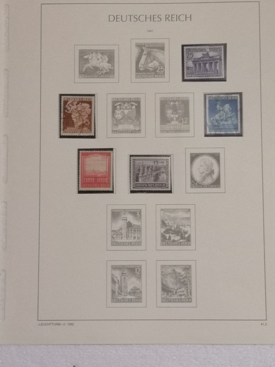 Tutti i francobolli: Deutsche Briefmarken 1939-1944. 10 Seiten. – Usato da Bern venduto da Yunkom 4
