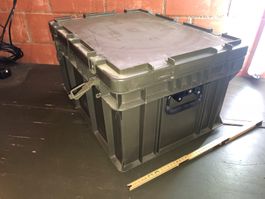 Schweizer Armee Transportkiste Kunststoff Kiste Camping