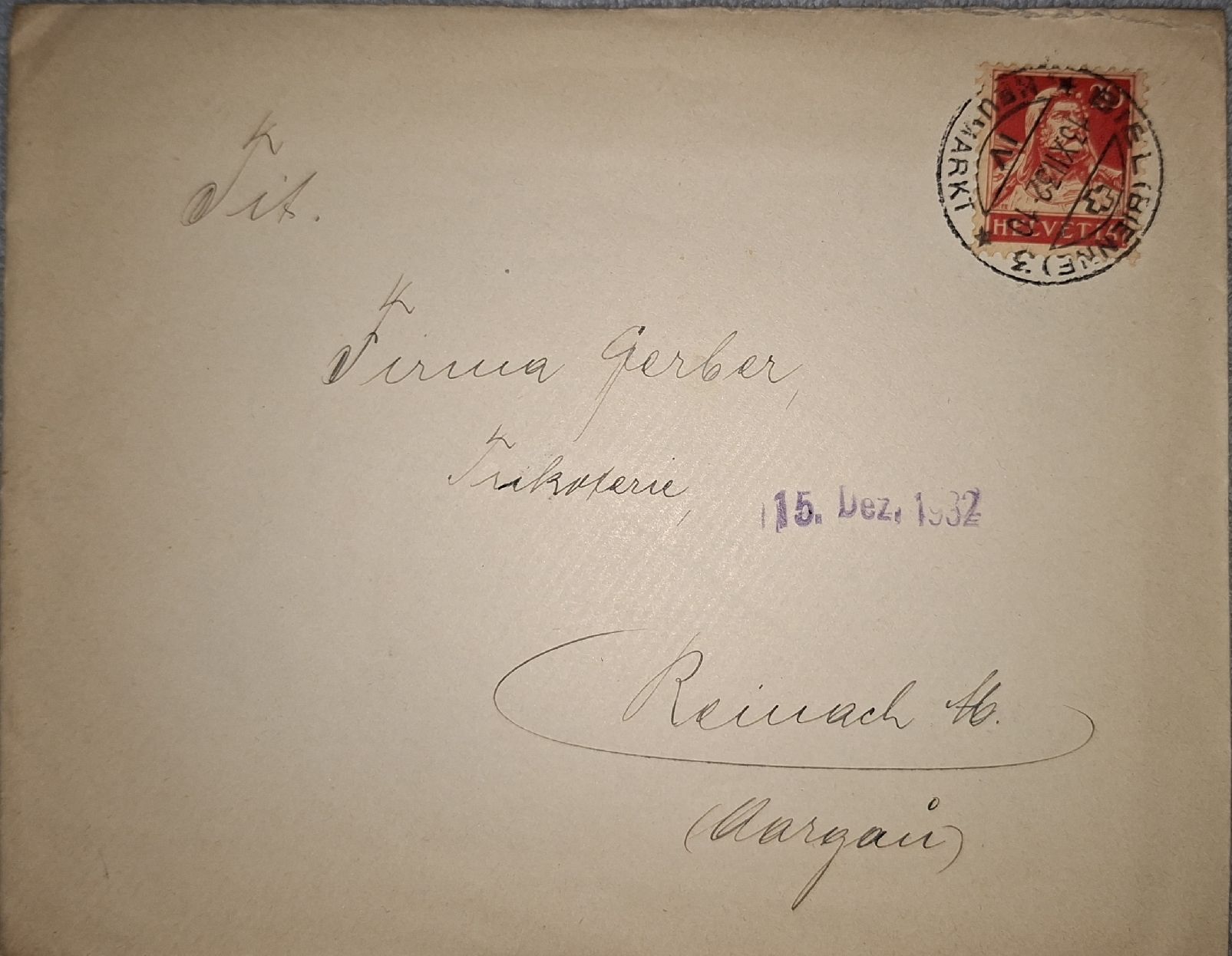 Tutti i francobolli: Neumarkt Biel / Violetter Datumstempel  – Usato da Balgach venduto da SIMEON27