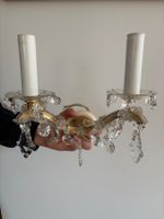 Vintage Wandleuchte aus Kristall