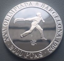 SPANIEN - ESPAÑA - 2000 PTAS - 25.OLYMPIADE IN BARCELONA, PP
