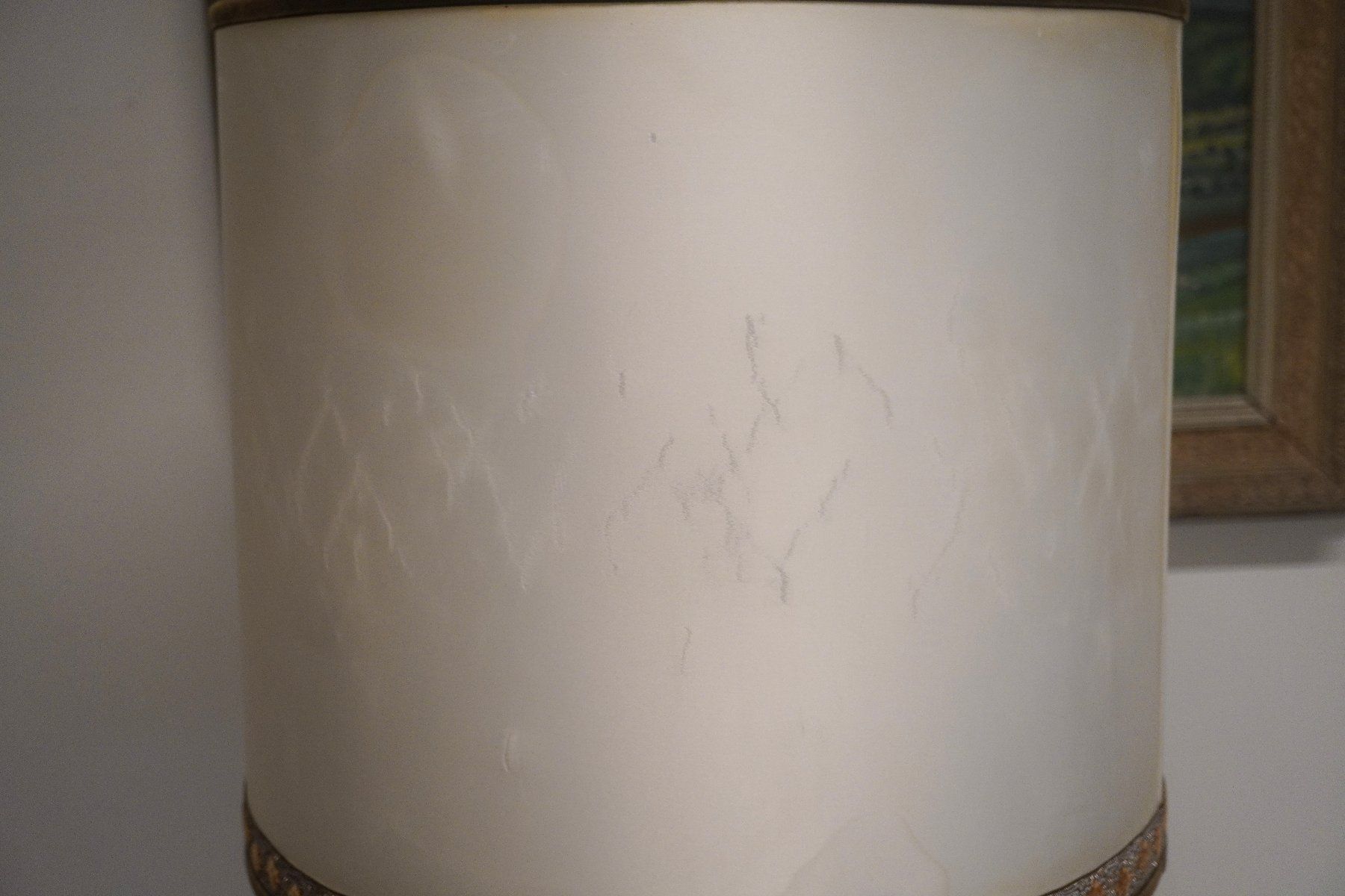 Lampen: Vintage Tischlampe mit massivem Messingfuss MA163 – Gebraucht aus Basel von B.W.B. 6