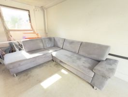 (Eck Sofa Lederstoff/wie Neue,/fast ni gebraucht