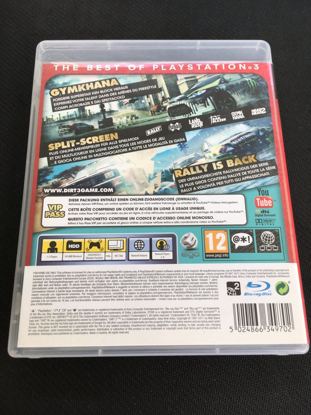 Sony Jeux: Dirt 3 - Playstation 3 / PS3 – D'occasion à St.Gallen par Punktchen01 1