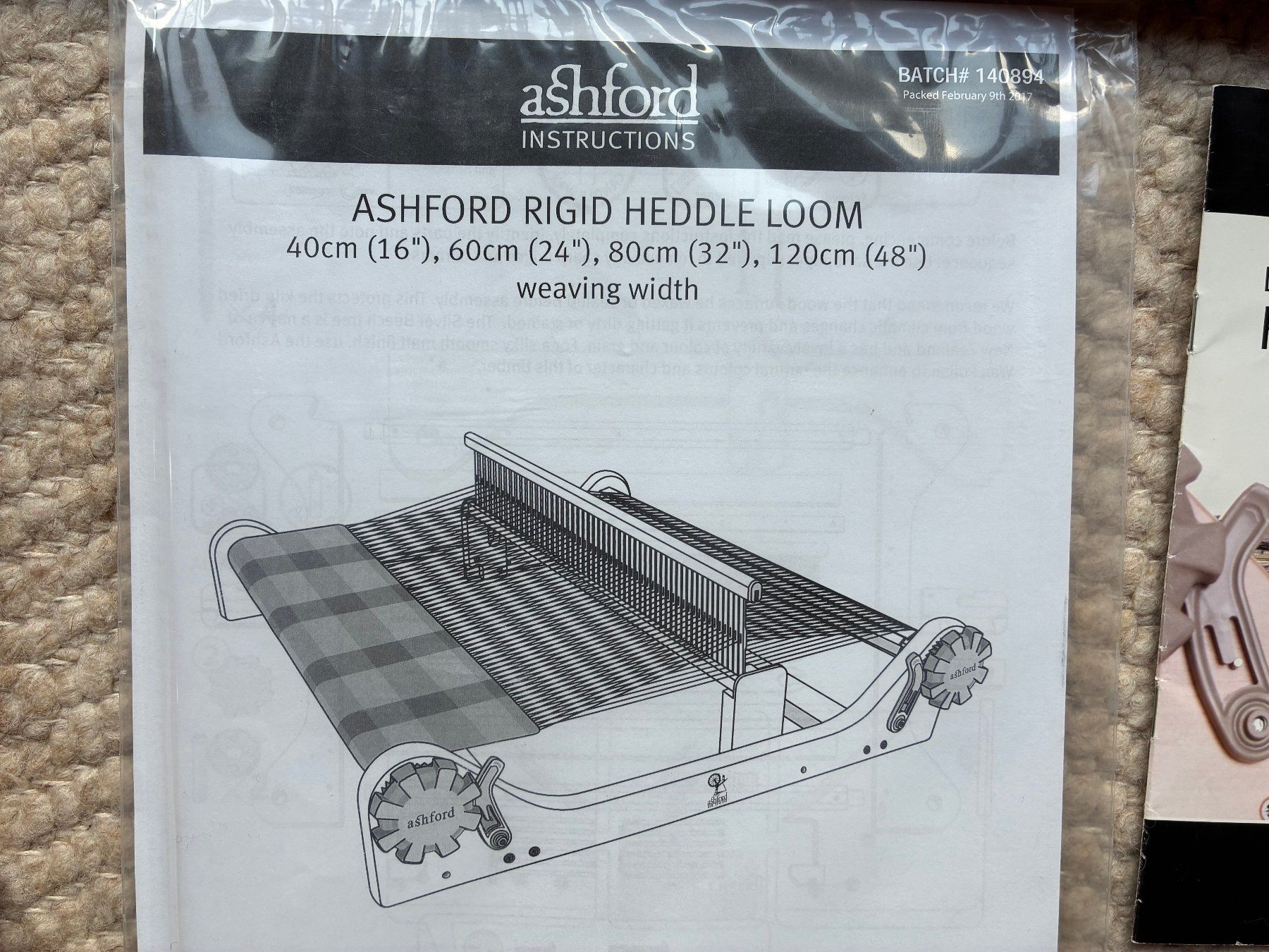 Webrahmen: Ashford Rigid Heddle Loom Webrahmen 80cm – Neu (gemäss Beschreibung) aus Schwanden i. E. von Magnolia88 1