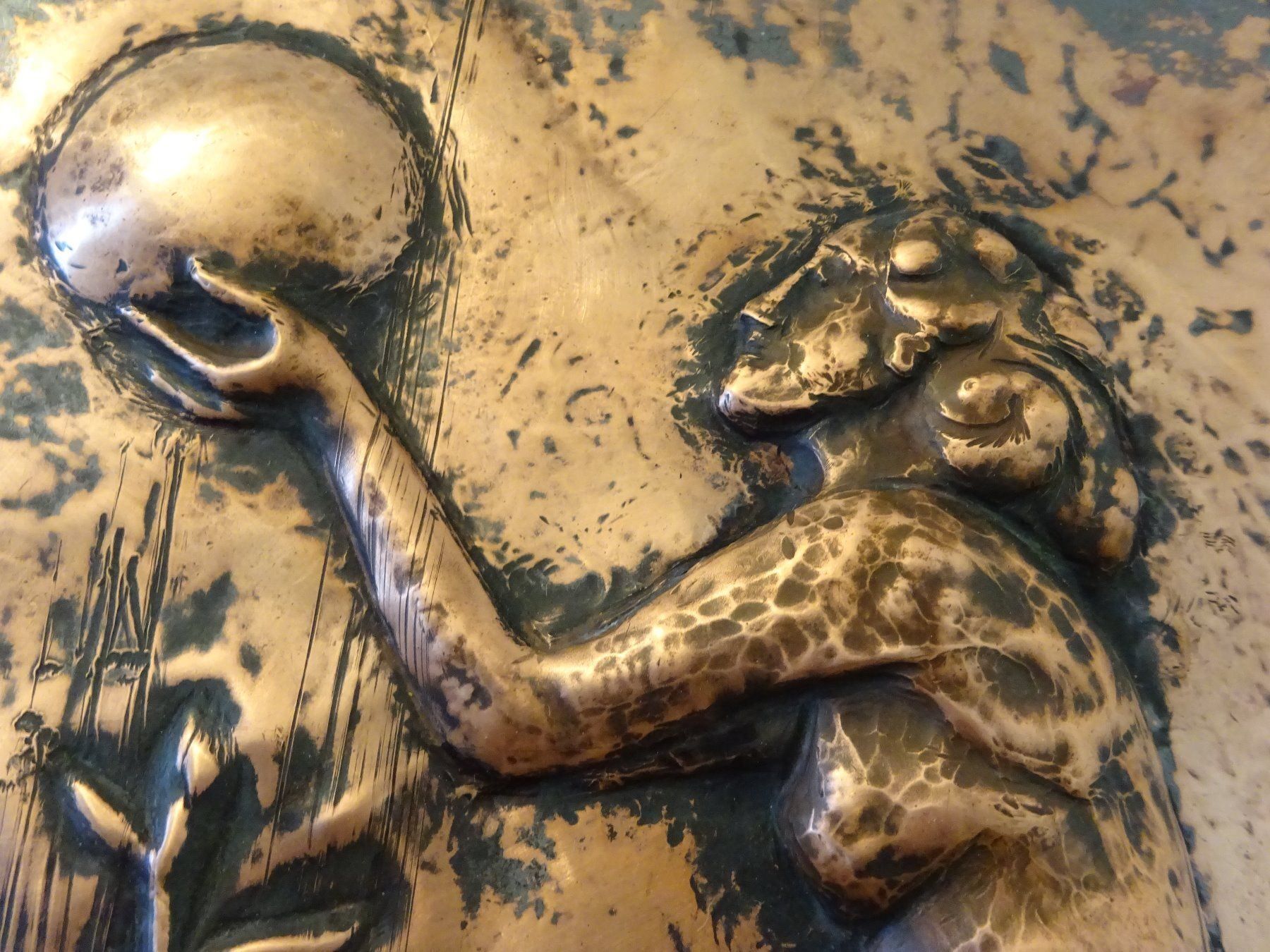 Sculture & Statue: Akt Relief / Kupfer – Usato da Esslingen venduto da eintagammeer 1