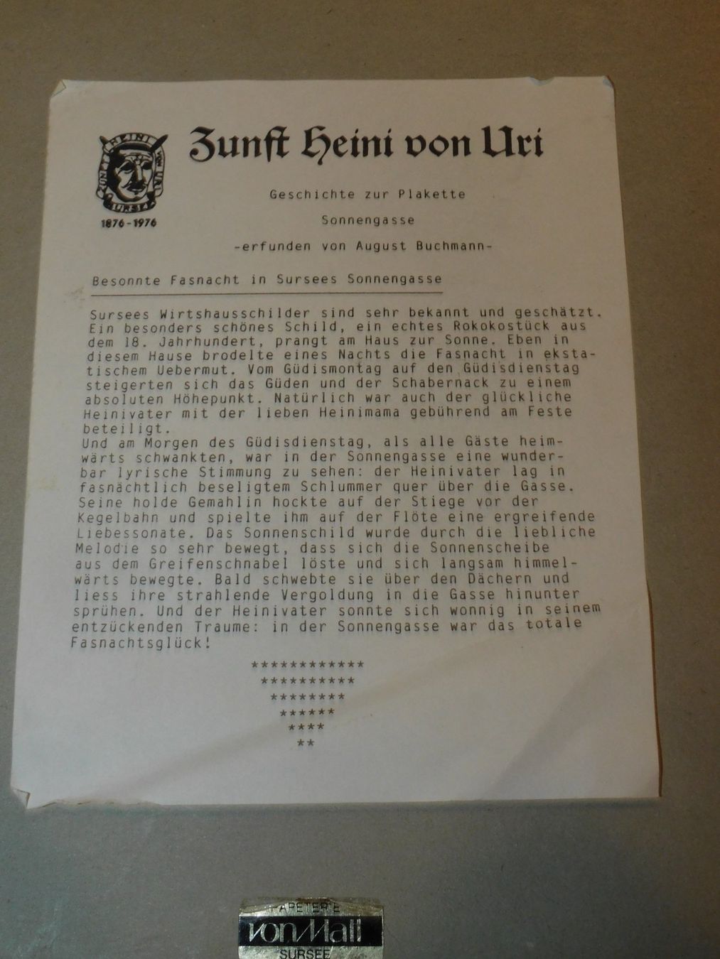 Grafica & Litografie: Lithografie limitiert u handsigniert v August Buchmann – Usato da Sursee venduto da 76 1