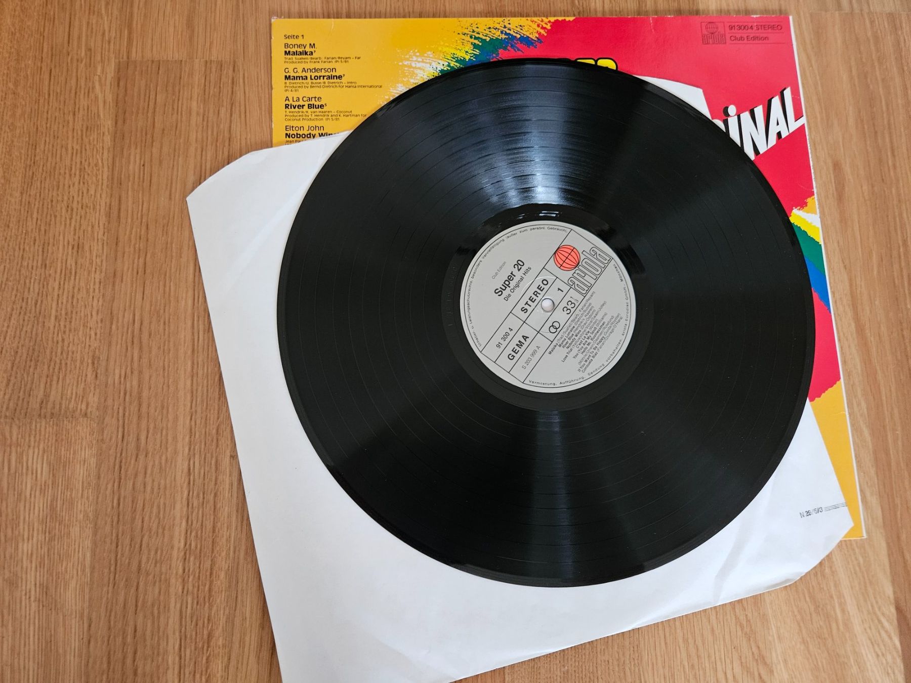 Dischi in vinile: Super 20 Original Hits Vinyl – Usato da Liestal venduto da tower01 2