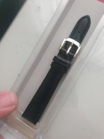 Uhrenarmband Echtleder 14mm schwarz
