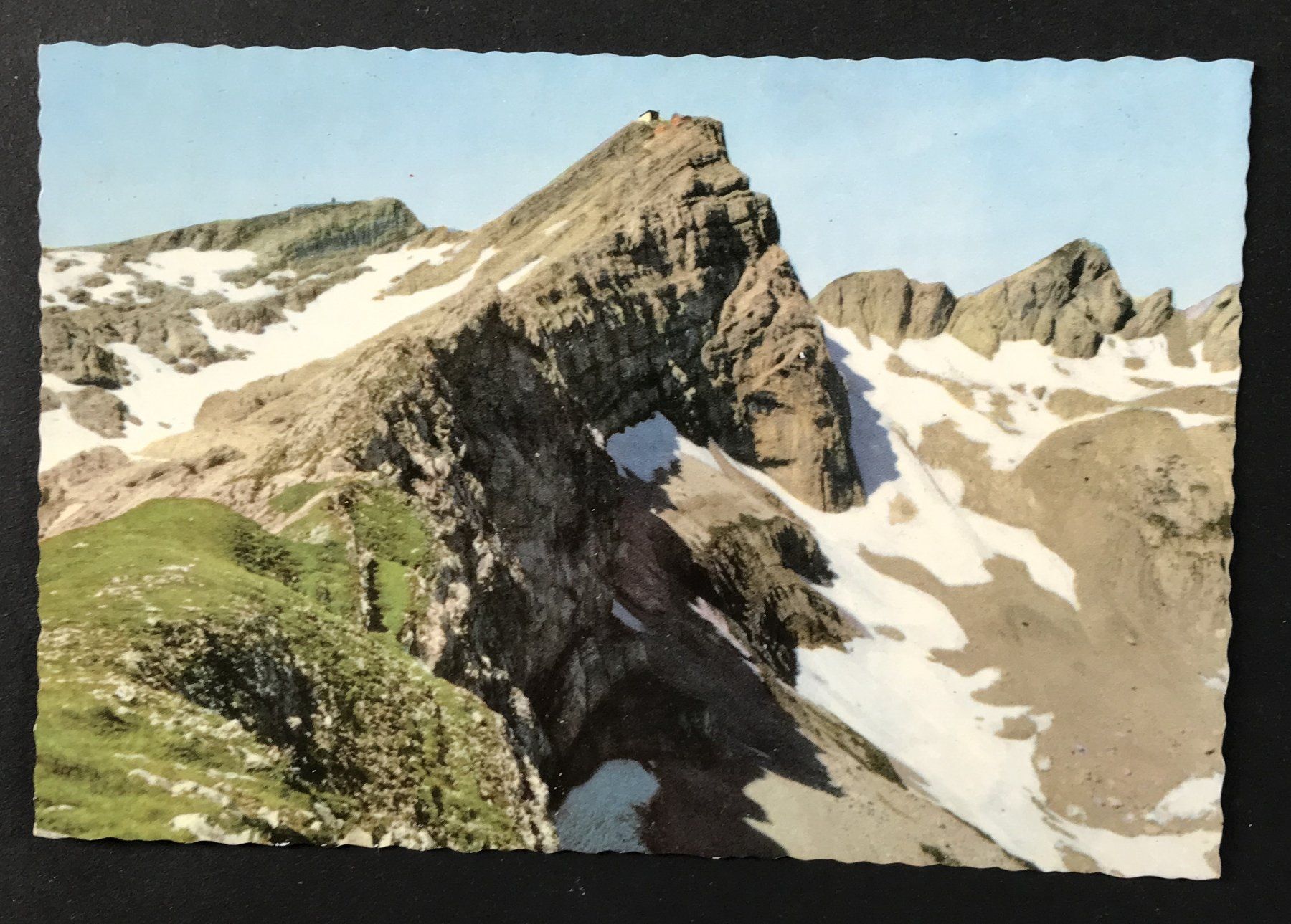Cartoline postali: ANSICHTSKARTE LYSENGRAT SÄNTIS & GYRENSPITZE – Usato da Ostermundigen venduto da wini63