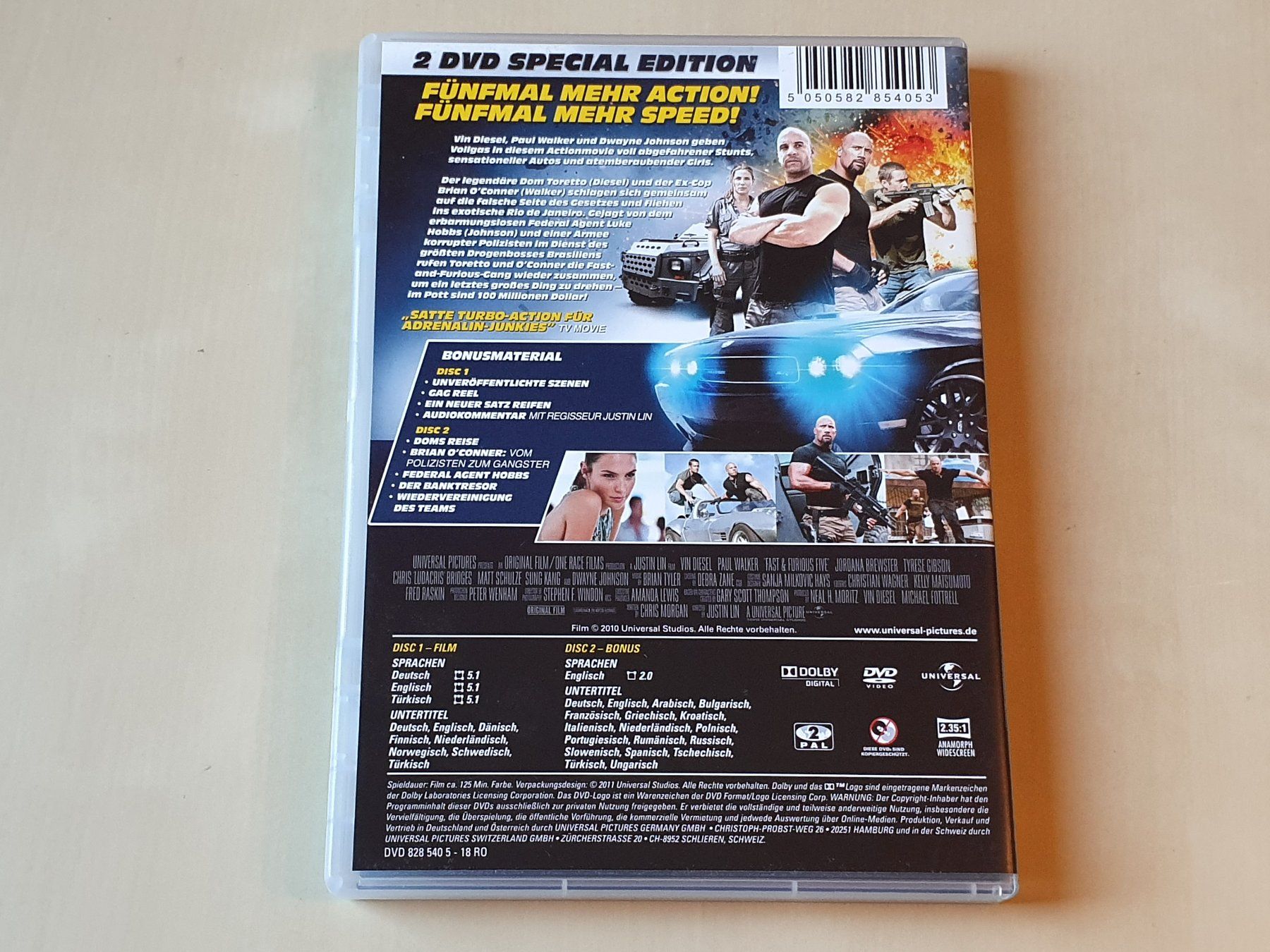 Alle DVDs: Fast & Furious 5 – Gebraucht aus Stansstad von collectorsshop 1