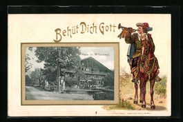 Wilderswyl, Haus, Reiter, Behüt dich Go
