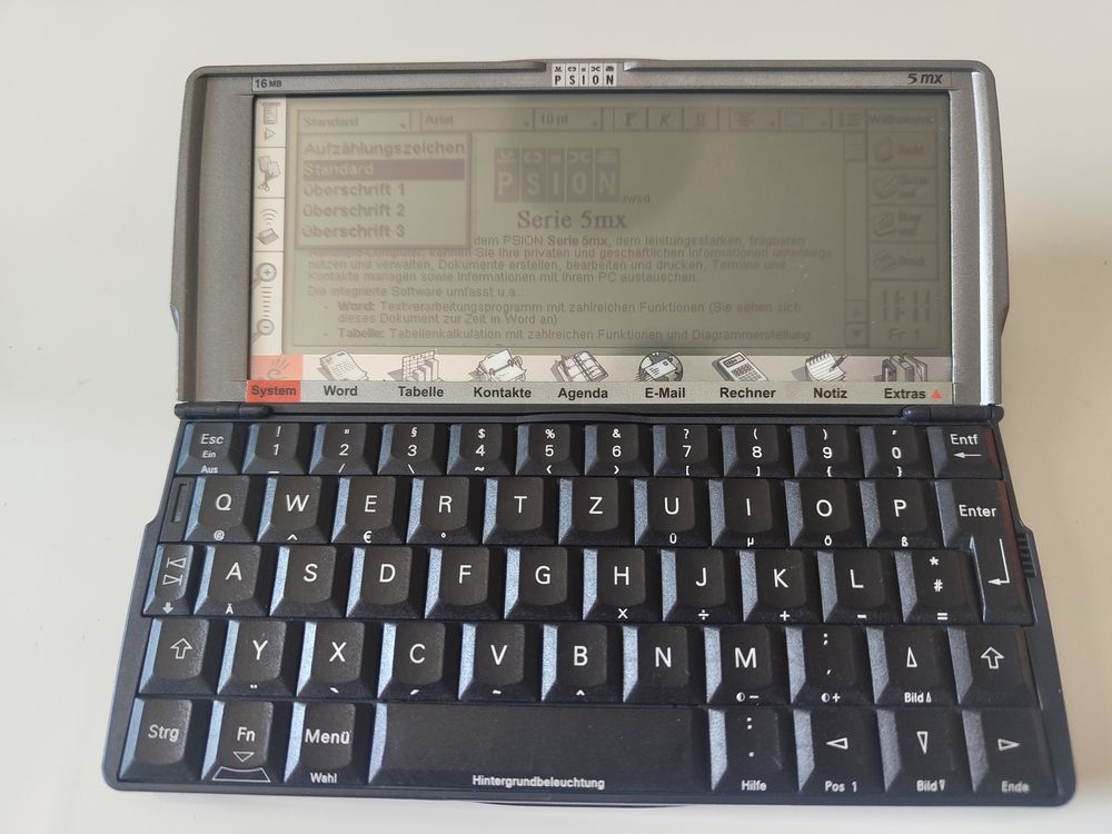 Psion PDAs: Psion Series 5mx - Klassiker für Nostalgiker & Sammler! – Gebraucht aus Männedorf von GoeyRitter