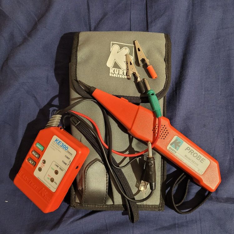 Kurth KE301 Leitungssucher Set - Easytest300 & Probe310 Für Kabelortung Unter Putz