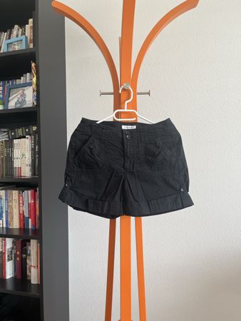 Yessica Black Cotton Shorts, Size 36 , Summer Re