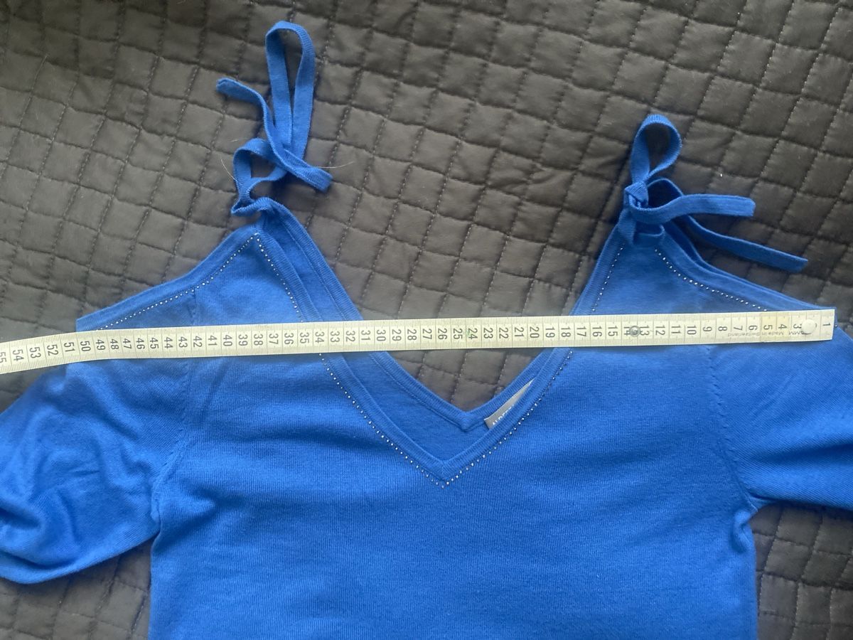 Top: Pull bleu Alberto Bini, coton soie, taille S. – Nuovo e nell'imballaggio originale da Geneve venduto da pat_p76n 7