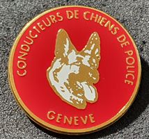 W736 Pin Hund Polizei Conducteurs de Chiens de Police Genéve