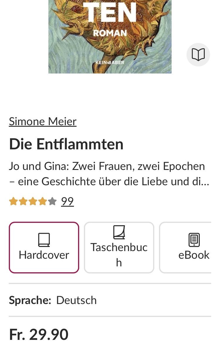 Bücher: Die Entflammten: Simone Meier – Gebraucht aus Buchs AG von Allerleis 4