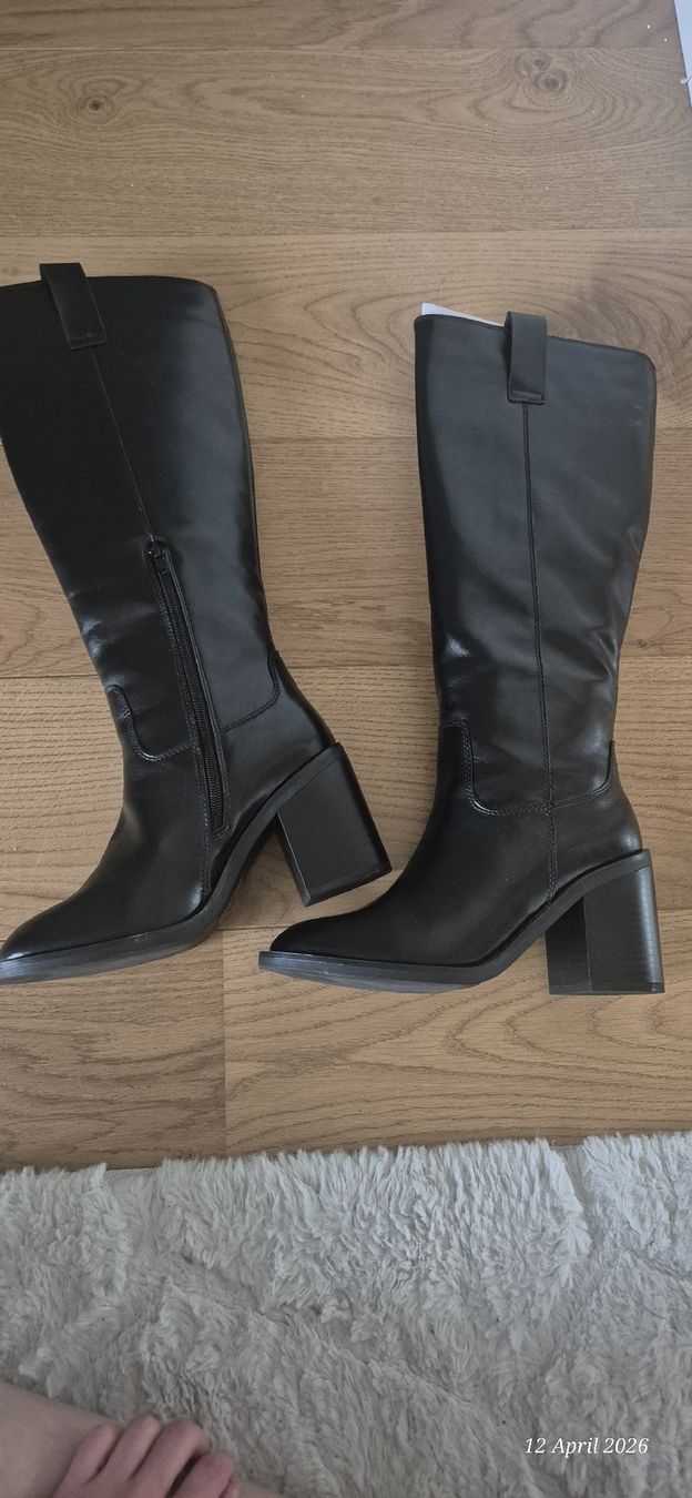 Damenschuhe: Bottes haute en vernis noir, taille 39 – Neu (gemäss Beschreibung) aus Zürich von mor_9ptn 3