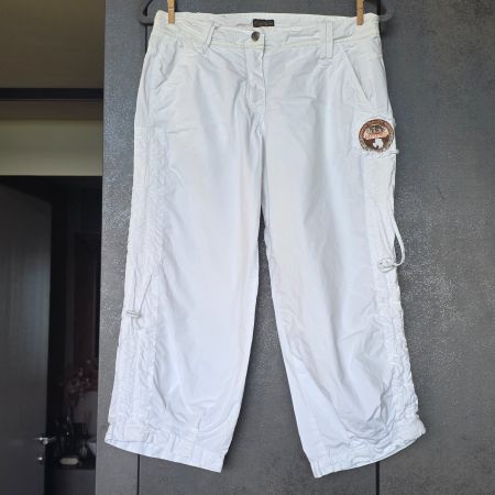 🐸 NAPAPIJRI 3/4 HOSE ca. 38 (IT 42) WEISS LEICHT