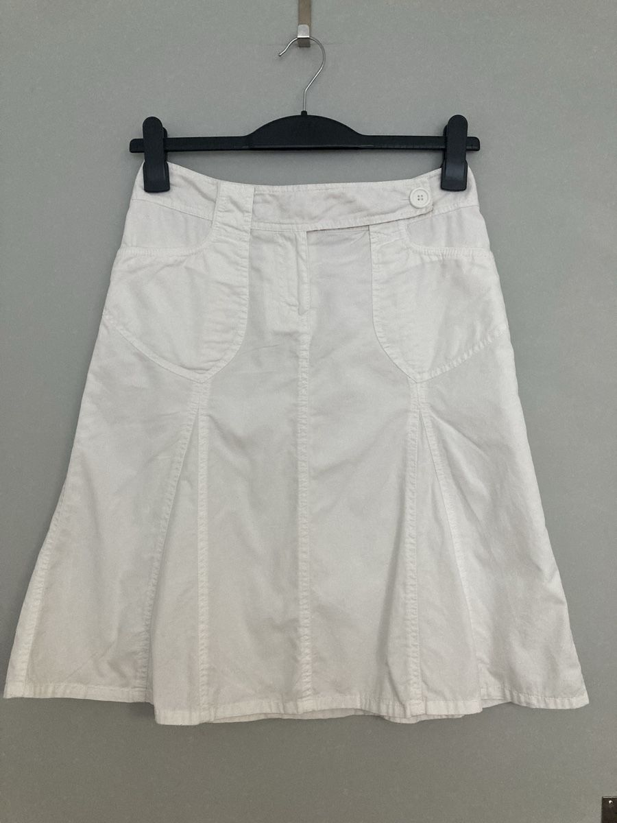 H&M Röcke: H&M Rock, weiss, Gr. 36,  blickdicht! – Gebraucht aus Schlieren von cotopaxi06