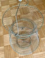 Fischkorb Draht Metall rund zusammenklappbar neu