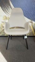 Vitra Organic Highback Sessel, Stoff Grau, Beine Schwarz