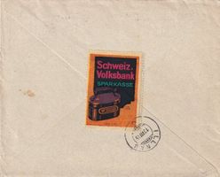 Schweizerische Volksbank Zürich 1915 nach Illnau (Vignette!)