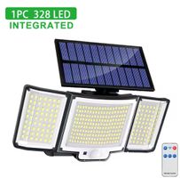 Lumière solaire extérieure 328 LED, capteur de mouvement