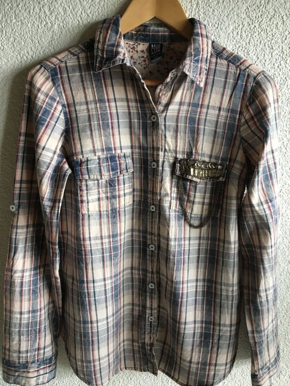 Camicette: BASIC GARMENTS Bluse, Gr. M, kariert – Usato da Arni AG venduto da Mimo007