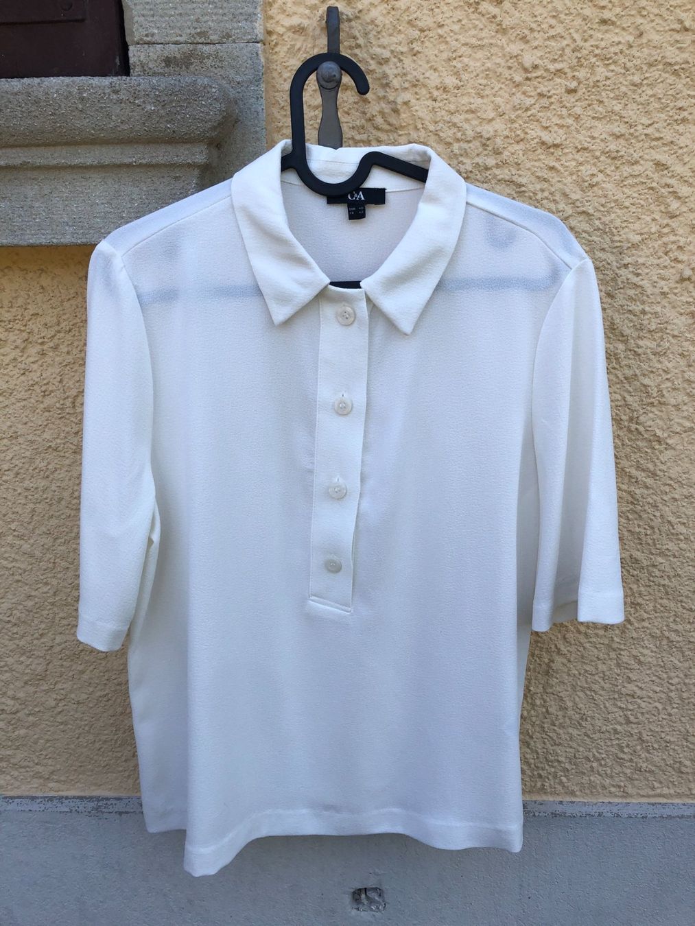 C&A Chemisiers: C&A Bluse Kurzarm Weiss – D'occasion à Wädenswil par Pixie_