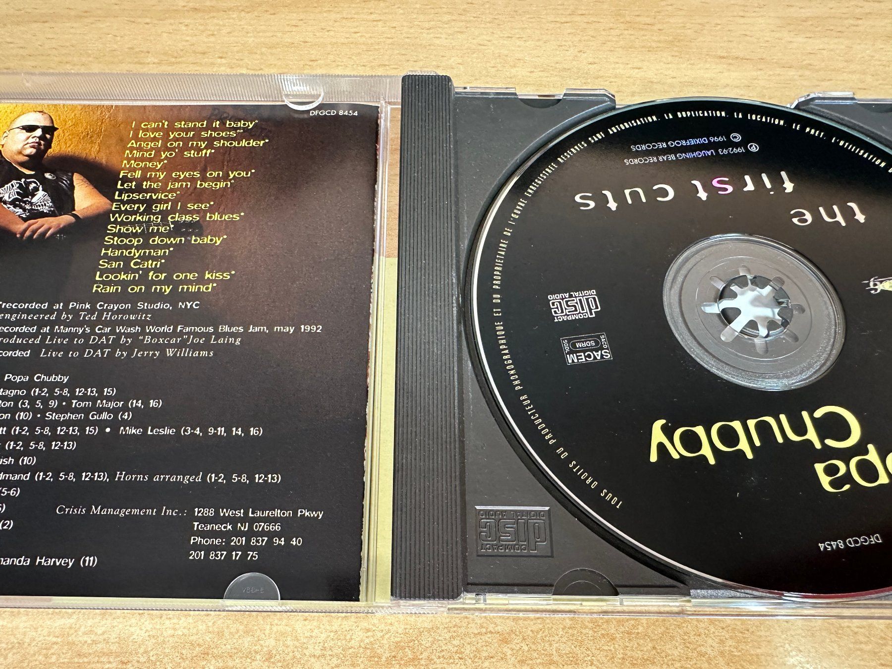 CD: X0 Popa Chubby – The First Cuts – Usato da Rikon im Tösstal venduto da Alpenmutz 2