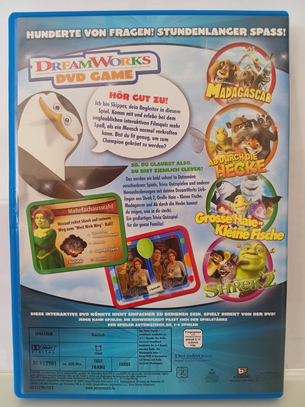 Tutti i DVDs: DVD DreamWorks DVD GAME -  Top Zustand – Usato da Aarau venduto da Yeeaaah 1